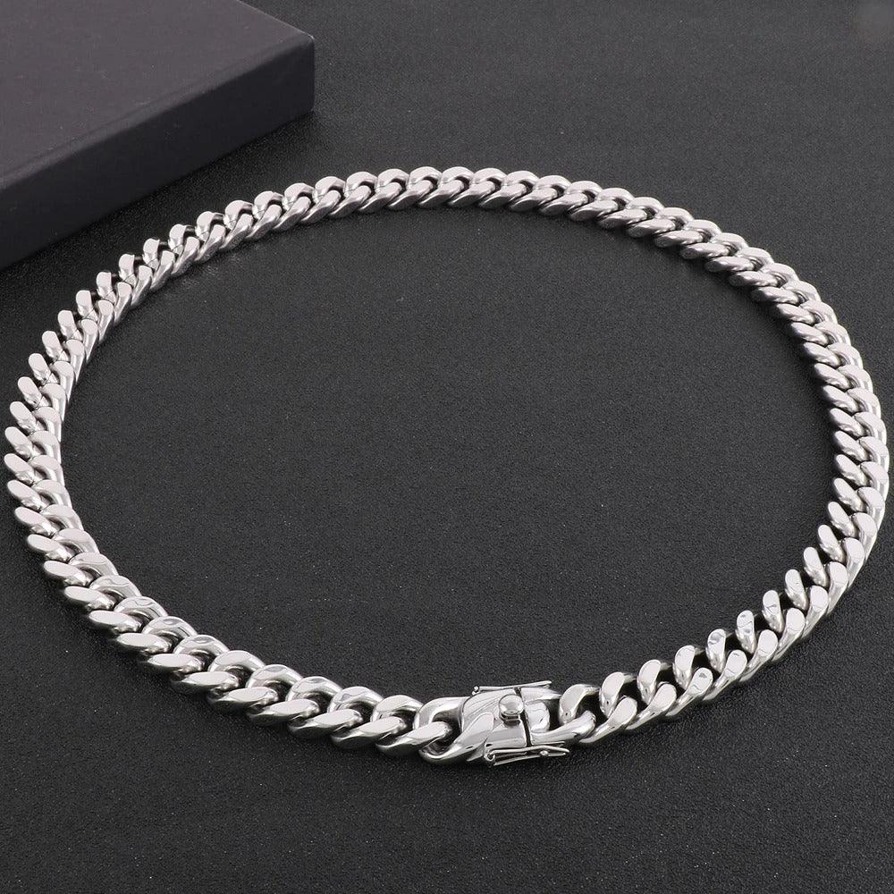 Stainless Steel Curb Chain & Bracelet for Men - Buylaand