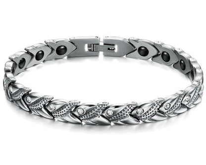 Magnetic Therapy Stainless Steel Women's Bracelet - Buylaand