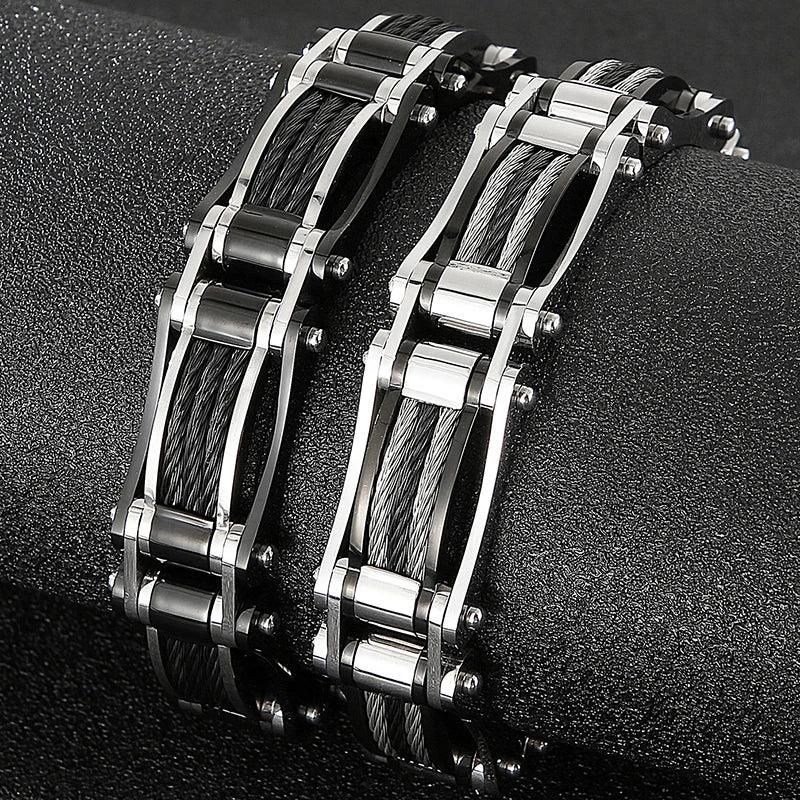 16MM Heavy Stainless Steel Twist Chain Bracelet - Buylaand