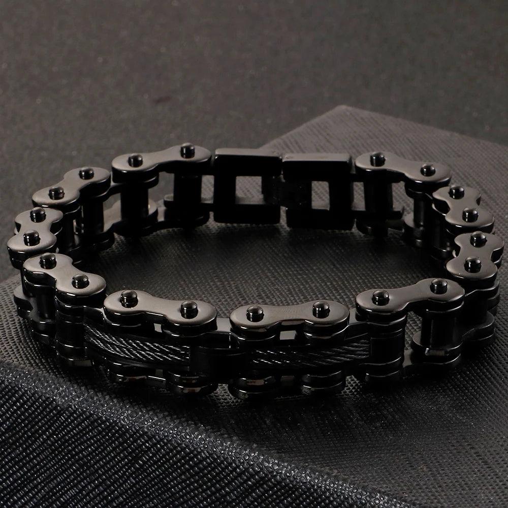 Men's 13MM Motorcycle Chain Bracelet - Buylaand