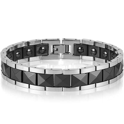 Magnetic Stone Therapy Bracelet for Men - Relief - Buylaand