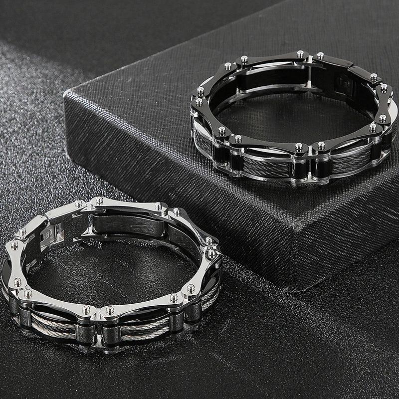 16MM Heavy Stainless Steel Twist Chain Bracelet - Buylaand