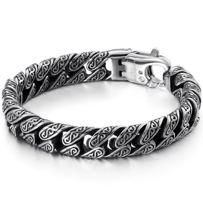 Heavy Stainless Steel Link Bracelet for Men - Buylaand