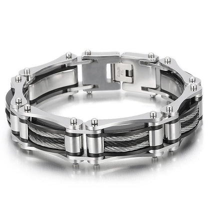 16MM Heavy Stainless Steel Twist Chain Bracelet - Buylaand