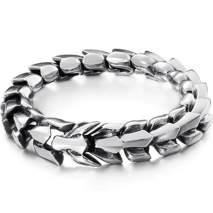 Heavy Stainless Steel Link Bracelet for Men - Buylaand