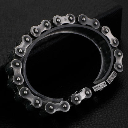 Retro Stainless Steel Motorcycle Chain Bracelet - Buylaand