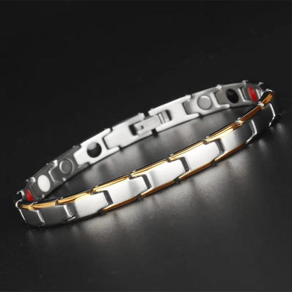 Magnetic Hologram Stainless Steel Bracelet for Men - Buylaand