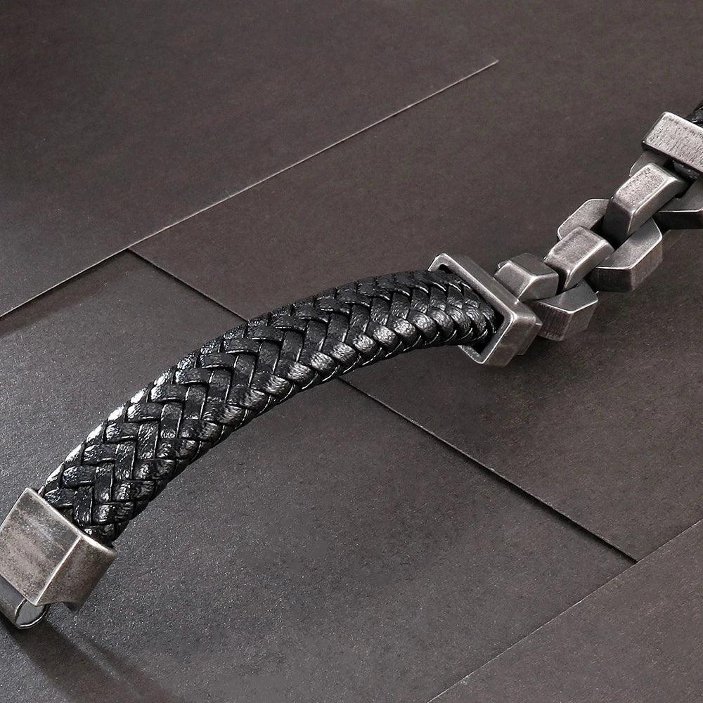 Stainless Steel & Leather Friendship Bracelets - Buylaand