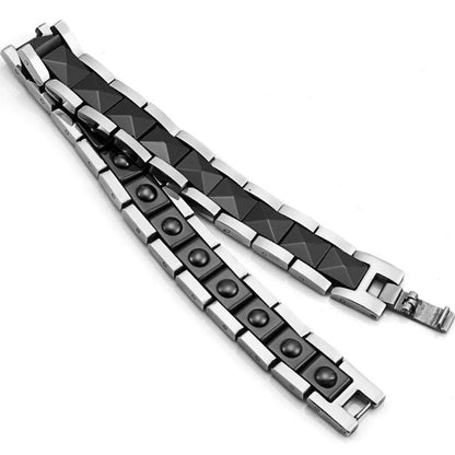 Magnetic Stone Therapy Bracelet for Men - Relief - Buylaand