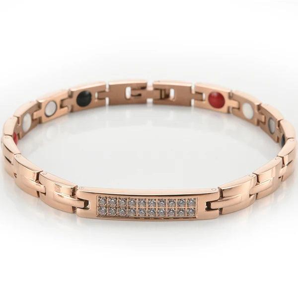 Stainless Steel Magnetic Therapy Bracelet For Women - Buylaand