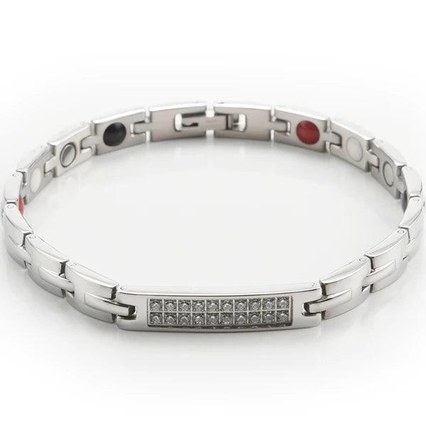 Stainless Steel Magnetic Therapy Bracelet For Women - Buylaand