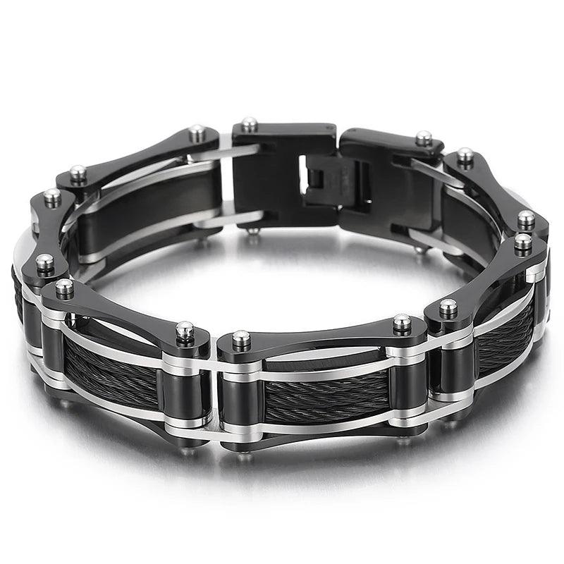 16MM Heavy Stainless Steel Twist Chain Bracelet - Buylaand