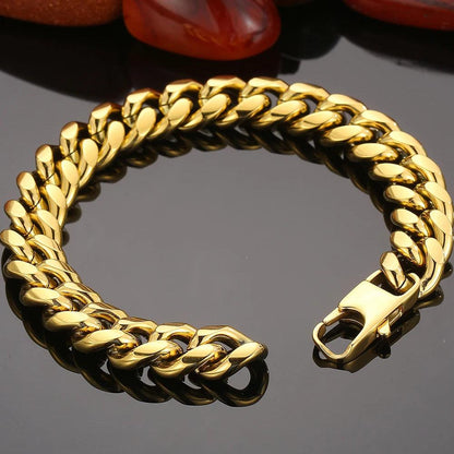 Stainless Steel Curb Link Chain Bracelet - Buylaand