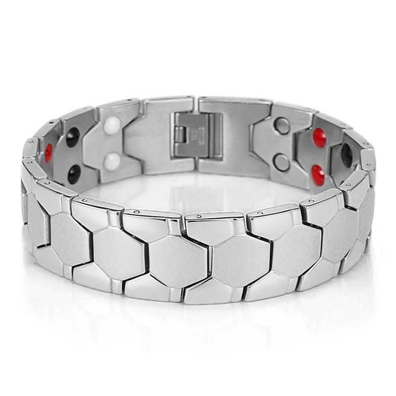 16mm Stainless Steel Magnetic Therapy Bracelet - Buylaand