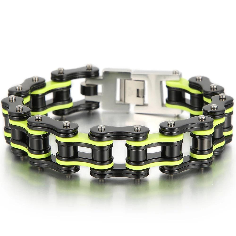 Men's 316L Stainless Steel Motorcycle Chain Bracelet - Buylaand