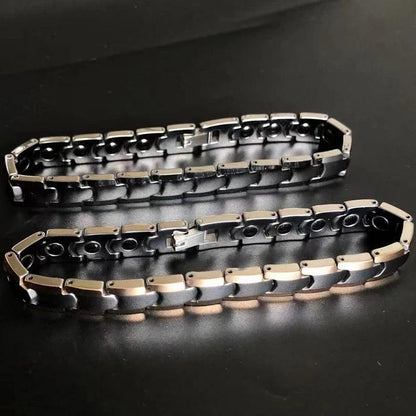 Luxury 9MM Rose Gold Tungsten Magnetic Bracelet - Waterproof - Buylaand