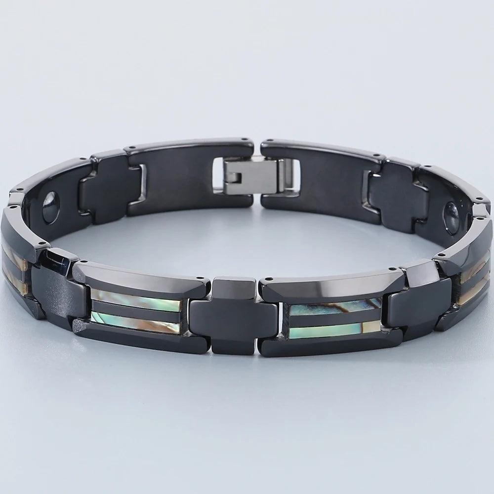 Men's Magnetic Therapy Tungsten Steel Bracelet - Buylaand