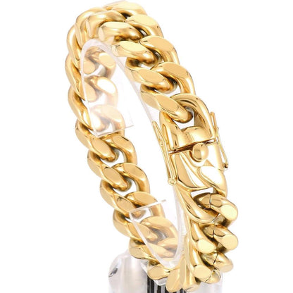 Stainless Steel Curb Chain & Bracelet for Men - Buylaand