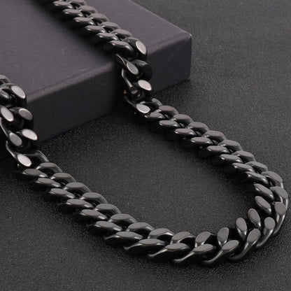 Stainless Steel Curb Chain & Bracelet for Men - Buylaand