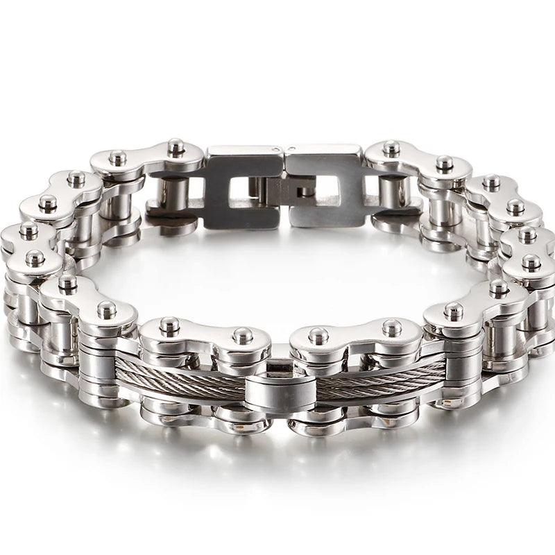 Men's 13MM Motorcycle Chain Bracelet - Buylaand