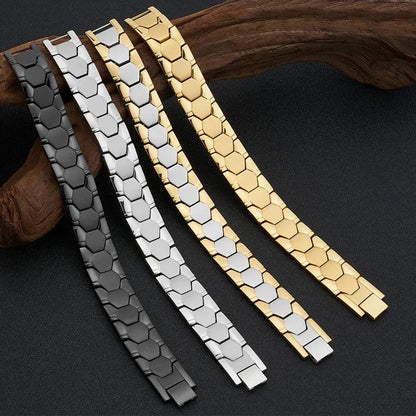 16mm Stainless Steel Magnetic Therapy Bracelet - Buylaand