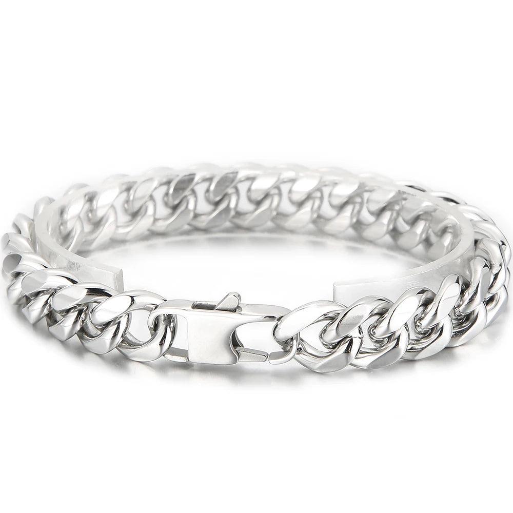 Stainless Steel Curb Link Chain Bracelet - Buylaand