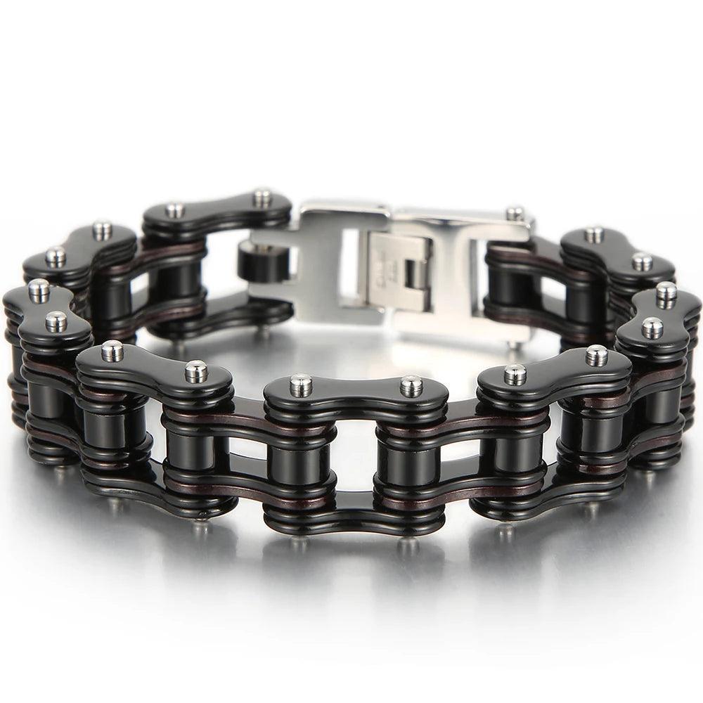 Men's 316L Stainless Steel Motorcycle Chain Bracelet - Buylaand