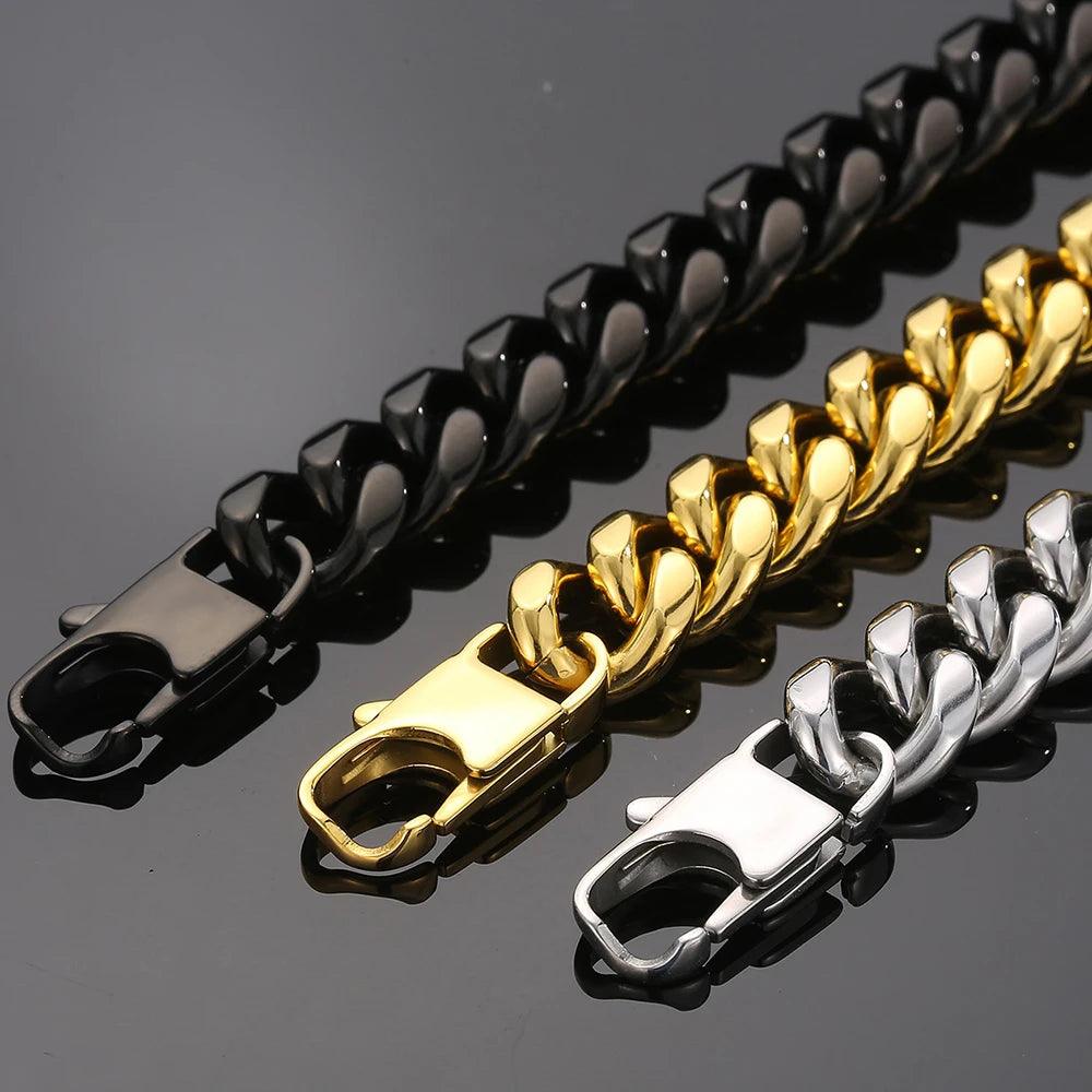 Stainless Steel Curb Link Chain Bracelet - Buylaand