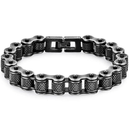 Punk Rock 11MM Width Stainless Steel Chain Bracelet - Buylaand