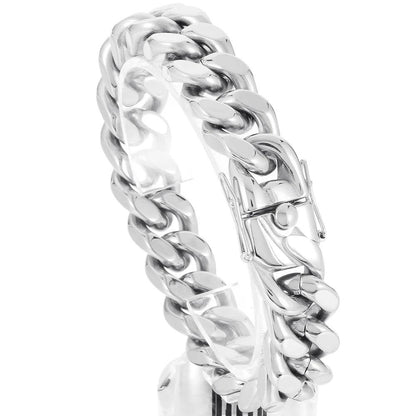 Stainless Steel Curb Chain & Bracelet for Men - Buylaand