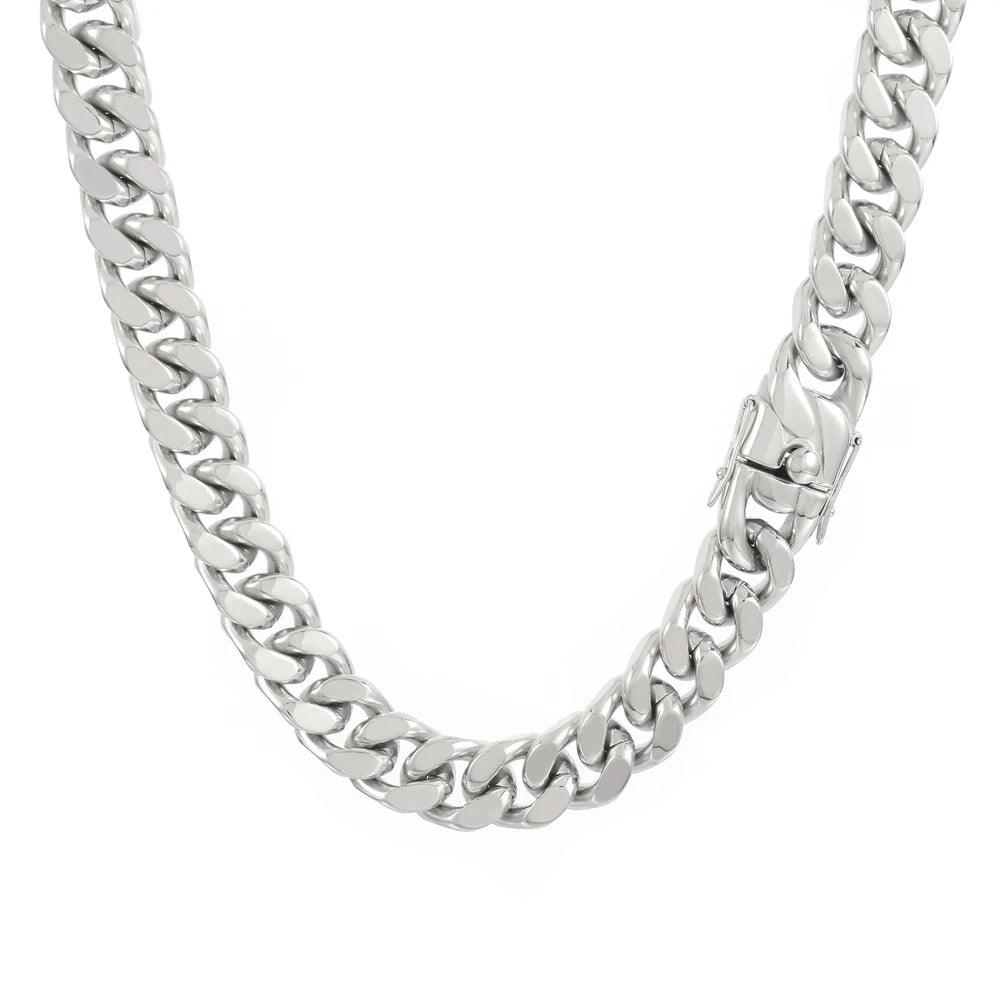 Stainless Steel Curb Chain & Bracelet for Men - Buylaand