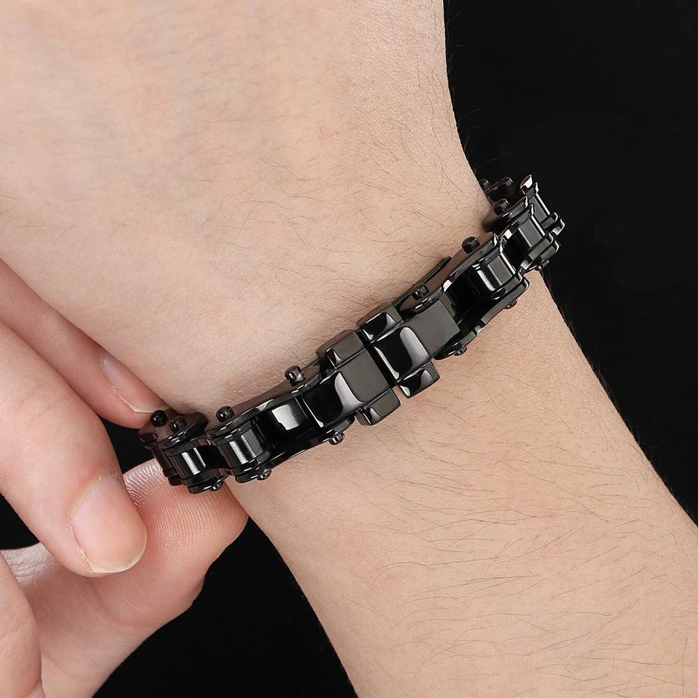 Men's Punk Rock 316L Stainless Steel Bracelet - Buylaand