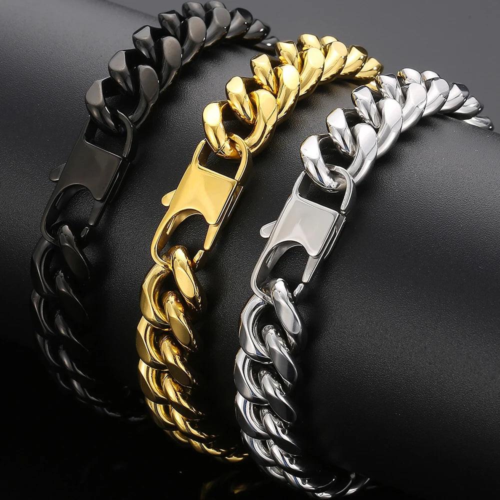 Stainless Steel Curb Link Chain Bracelet - Buylaand