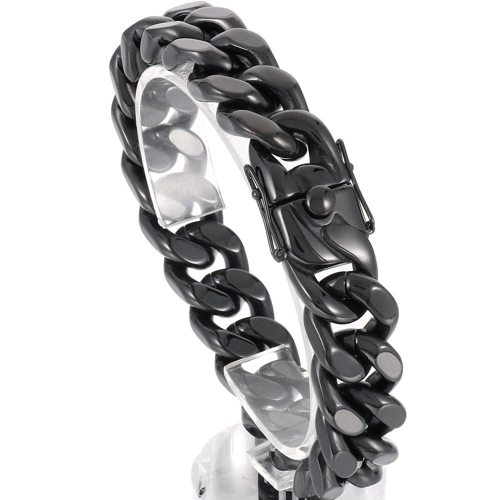 Stainless Steel Curb Chain & Bracelet for Men - Buylaand