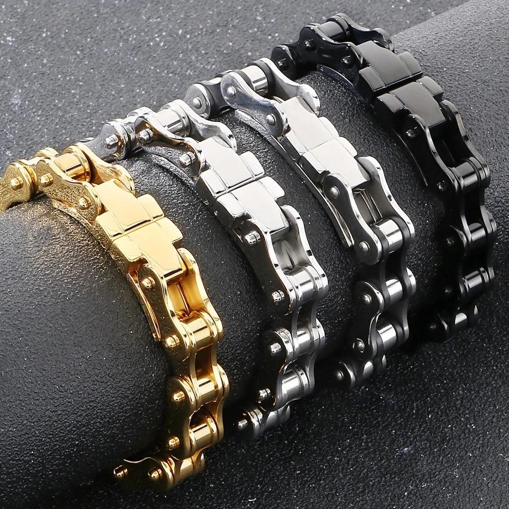 Men's Punk Rock 316L Stainless Steel Bracelet - Buylaand